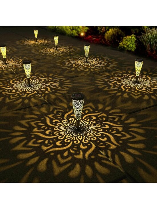 Other - New 6-Pack Solar Pathway Lights Warm LED Waterproof Landscape Lights for Yards